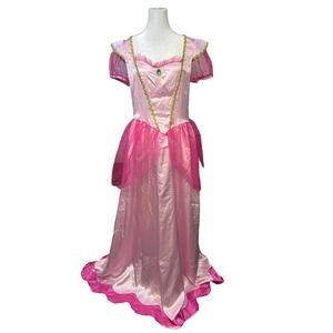 Leg Avenue Adult Classic Pink Princess Costume with Satin Gown Peach Women’s XL